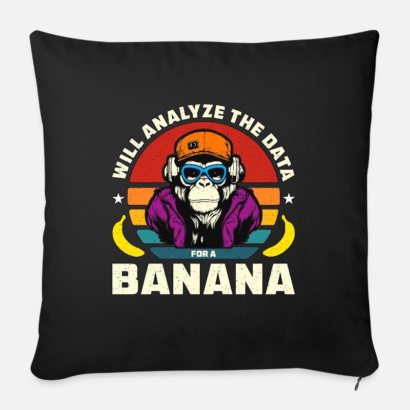 Data Analyst Will Analyze The Data Analyst Coder - Sofakissenbezug 45 x 45 cm - Schwarz