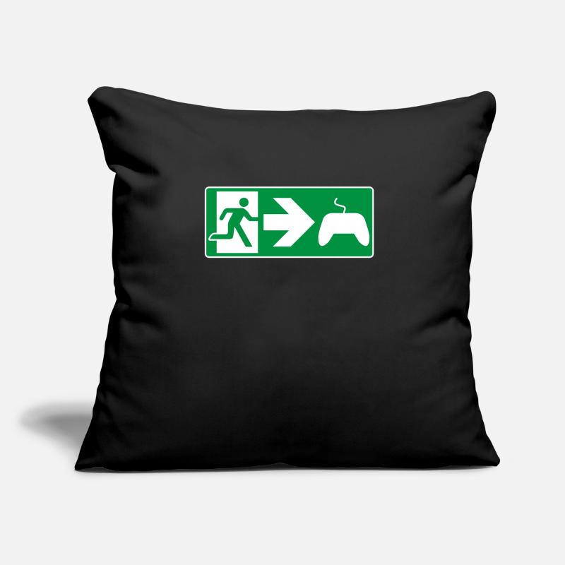 Emergency Exit Gaming Gamer Controller Sofa pillowcase 17,3'' x 17,3'' (45 x 45 cm)