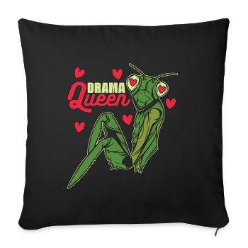 Entomologist Drama Queen Entomological Bug Hunters - Sofa pillowcase 17,3'' x 17,3'' (45 x 45 cm) - black - Front
