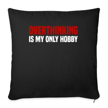 Misanthrope Antisocial Introverti - Housse de coussin décorative 45 x 45 cm - noir - Devant