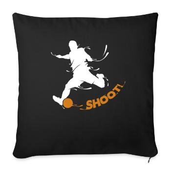 Shoot Soccer God Soccer Player Professional Soccer - Sofa pillowcase 17,3'' x 17,3'' (45 x 45 cm) - black - Front