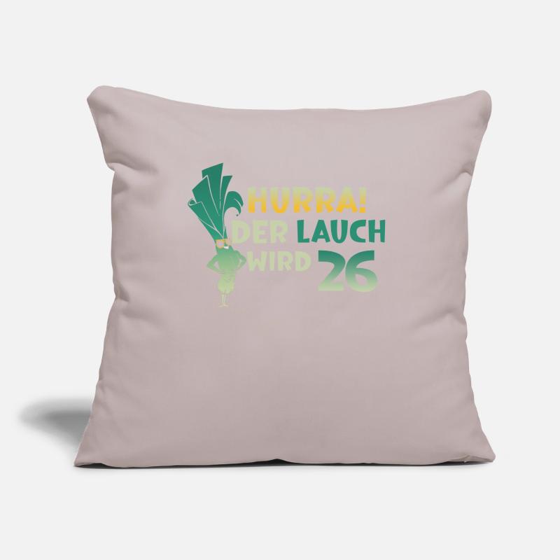 Hurra der Lauch wird 26 Sofakissenbezug 45 x 45 cm