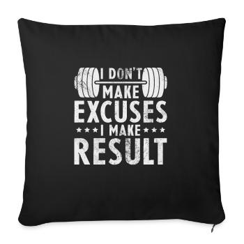 Bodybuilder - Sofakissenbezug 45 x 45 cm - Schwarz - Vorne
