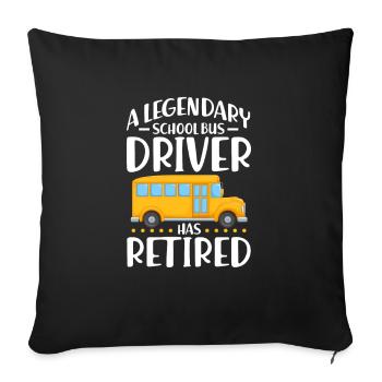 Bus Driver Bus Driver Bus Schuhlbus Gift - Sofa pillowcase 17,3'' x 17,3'' (45 x 45 cm) - black - Front