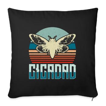 Cicadas Cicadad Loves Flying Insects Entomologist - Sofa pillowcase 17,3'' x 17,3'' (45 x 45 cm) - black - Front