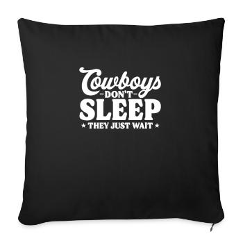 Cowboy Cowboy bottes Western cadeau - Housse de coussin décorative 45 x 45 cm - noir - Devant