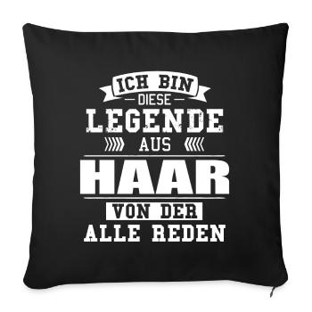 Stadt Haar Deutschland Legende Spruch - Sofakissenbezug 45 x 45 cm - Schwarz - Vorne