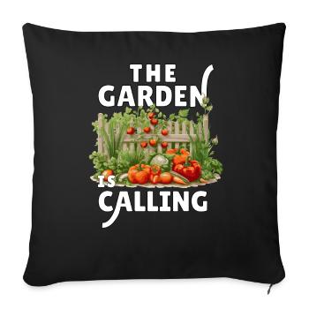 Gardener, Garden Plant, Hobby Gardener, Florist - Sofa pillowcase 17,3'' x 17,3'' (45 x 45 cm) - black - Front