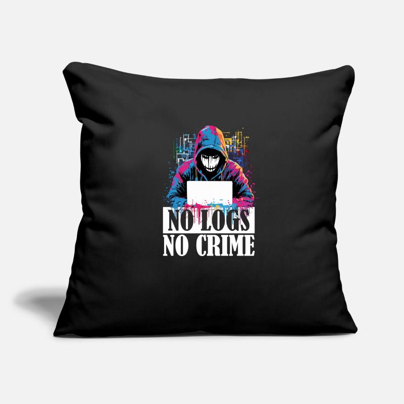 Code du hacker éthique : Pas de journal, pas de Housse de coussin décorative 45 x 45 cm