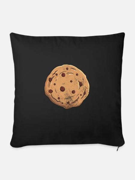 Schokolade - Sofakissenbezug 45 x 45 cm - Schwarz