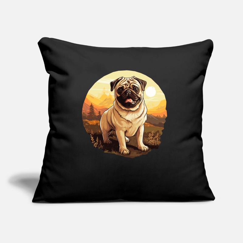 Mops Sofakissenbezug 45 x 45 cm