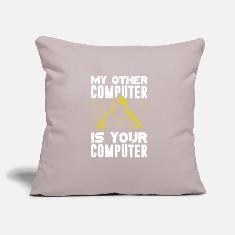 Hacker Coder Computer Hacking Gift Sofa pillowcase 17,3'' x 17,3'' (45 x 45 cm)