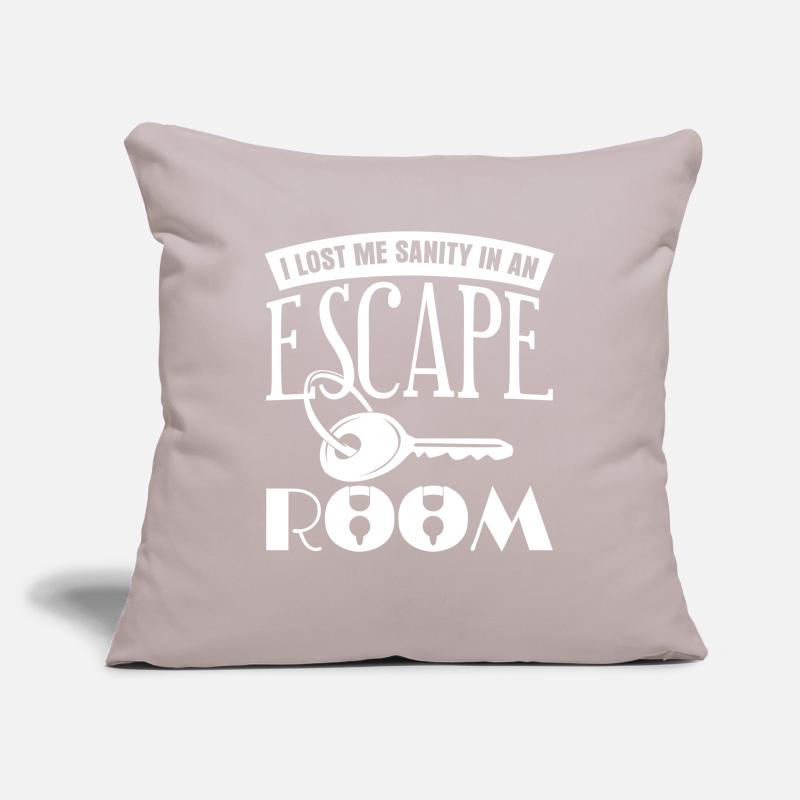 Blague de jeu d’évasion Housse de coussin décorative 45 x 45 cm