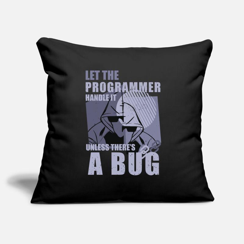 Programming Bugs Funny Quotes Computer Nerd Coding Sofakissenbezug 45 x 45 cm