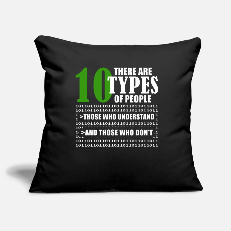 Binary Code Funny Programmer Saying Coding Sofakissenbezug 45 x 45 cm