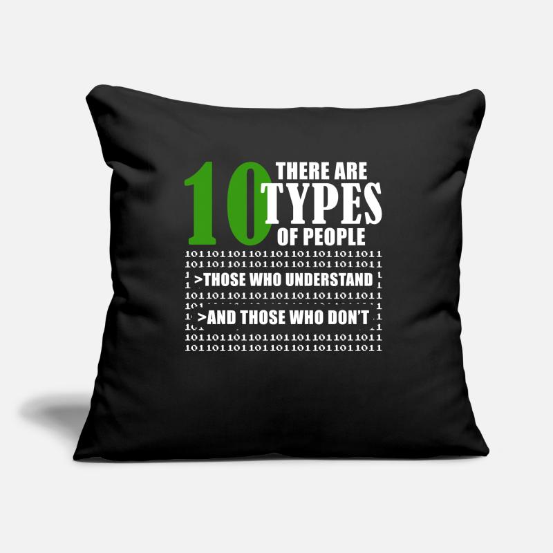 Binary Code Funny Programmer Saying Coding Sofakissenbezug 45 x 45 cm