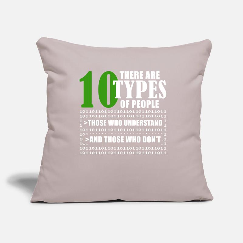 Binary Code Funny Programmer Saying Coding Sofakissenbezug 45 x 45 cm