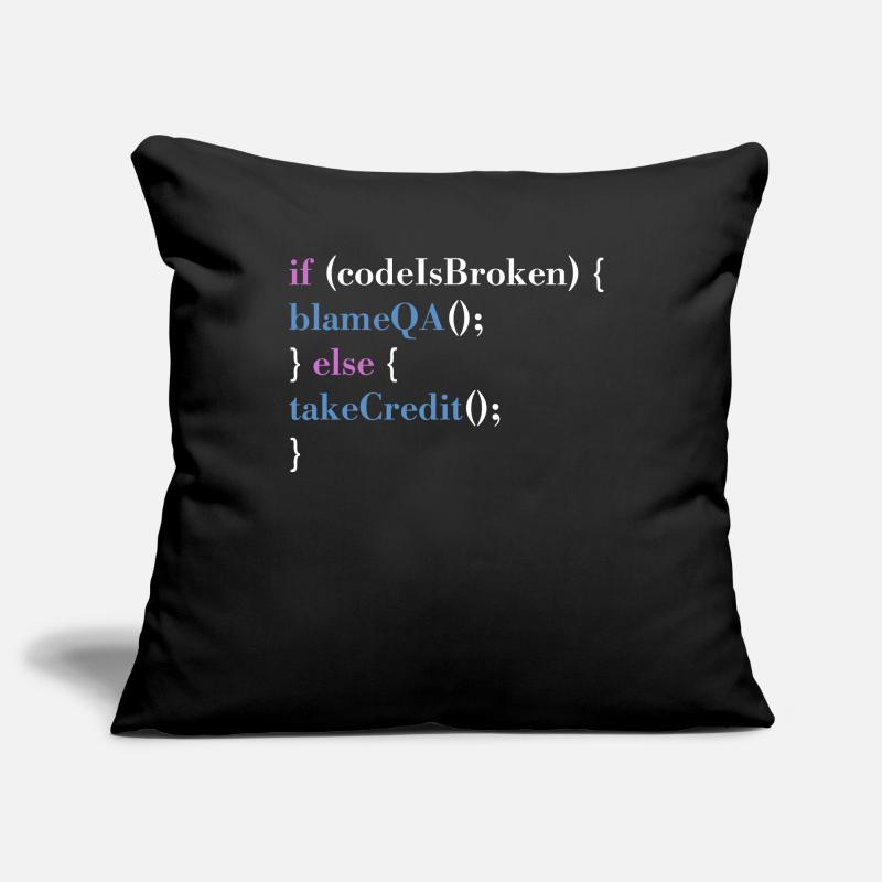 Programmer QA Saying Computer Programming Sofakissenbezug 45 x 45 cm