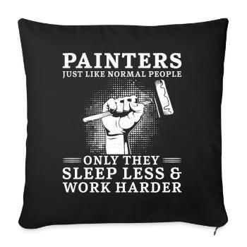 House Painter Decorator Painters - Sofa pillowcase 17,3'' x 17,3'' (45 x 45 cm) - black - Front