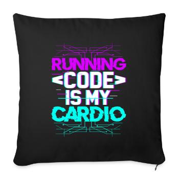 Cadeau de développeur de logiciels pour informaticien I - Housse de coussin décorative 45 x 45 cm - noir - Devant