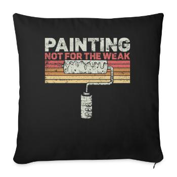 House Painter Decorator Retro - Sofa pillowcase 17,3'' x 17,3'' (45 x 45 cm) - black - Front