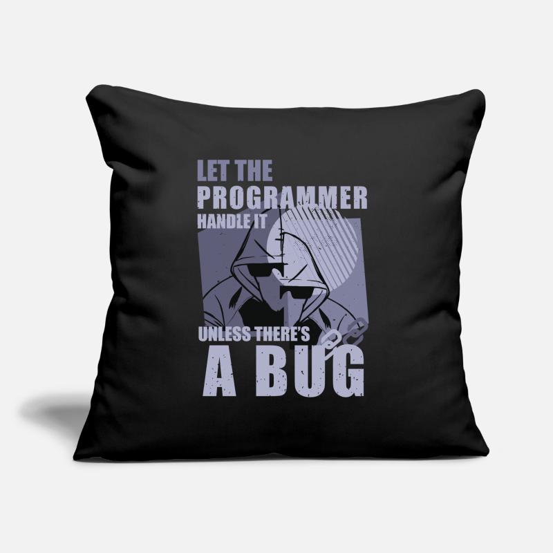 Programming Bugs Funny Quotes Computer Nerd Coding Sofakissenbezug 45 x 45 cm