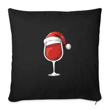 Merry Christmas - Sofa pillowcase 17,3'' x 17,3'' (45 x 45 cm) - black - Front