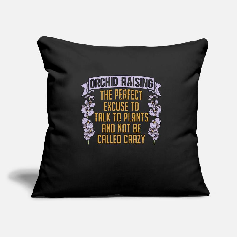 Orchidée élevant l’excuse parfaite fleur d’orchidée Housse de coussin décorative 45 x 45 cm