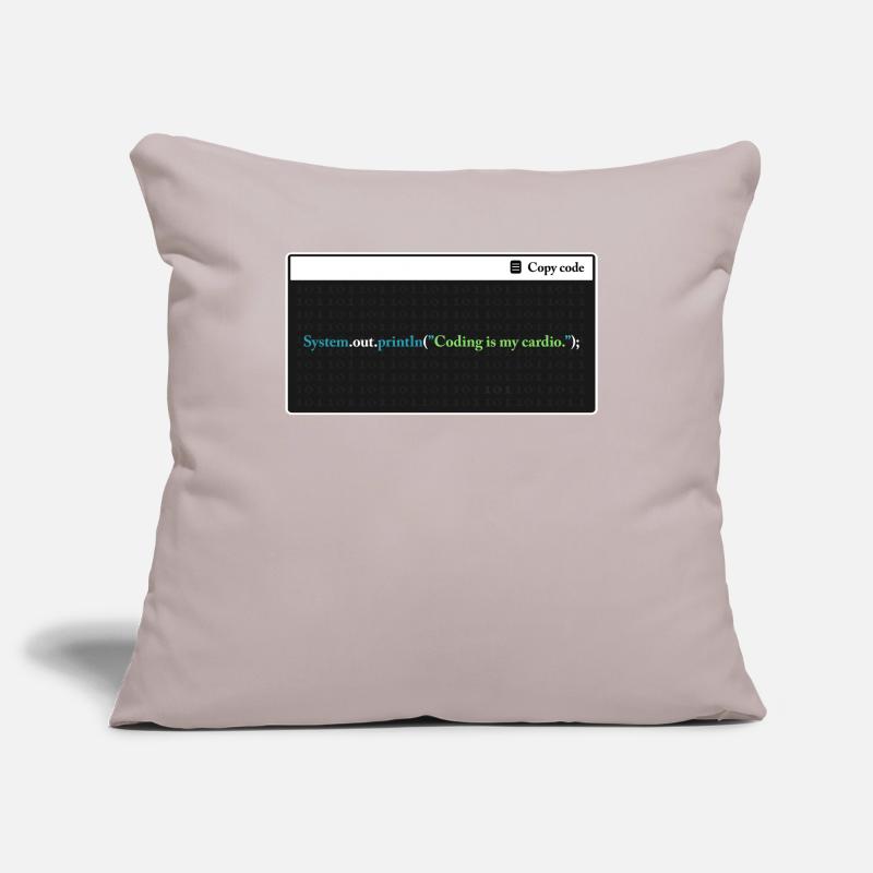 Coding Is My Cardio Funny Programming Computer Cod Sofakissenbezug 45 x 45 cm