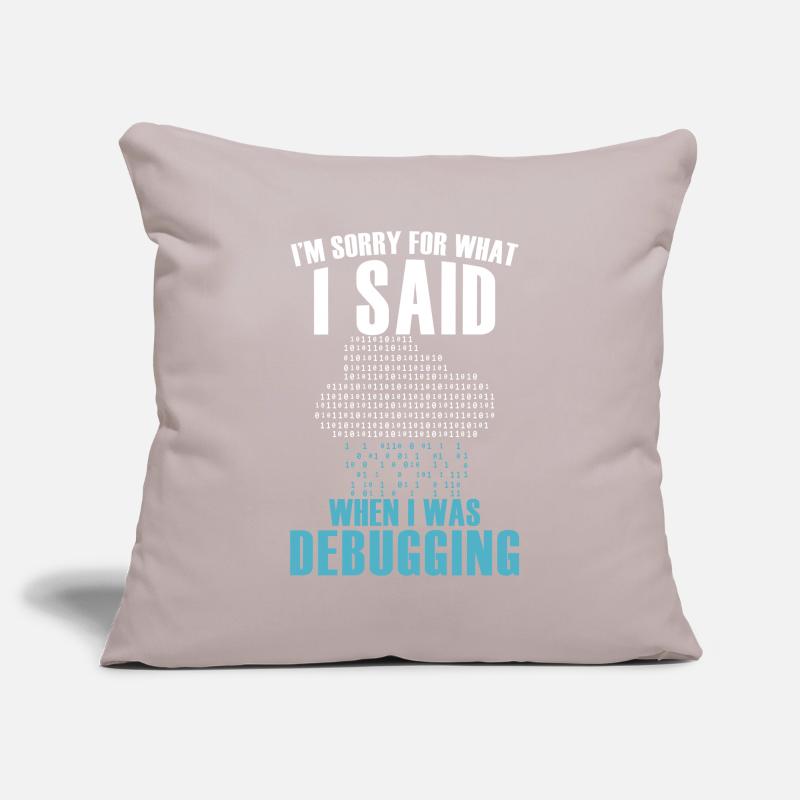 Funny Debugging Coder Programming Computer Scienti Sofakissenbezug 45 x 45 cm