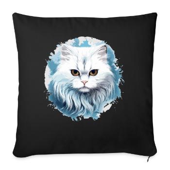 Persian Cat Perser Katze - Sofakissenbezug 45 x 45 cm - Schwarz - Vorne