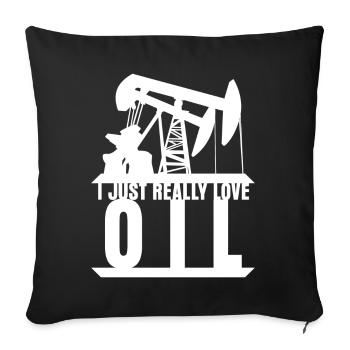 Mechanic Workshop Car Oil - Sofa pillowcase 17,3'' x 17,3'' (45 x 45 cm) - black - Front