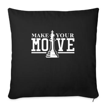 Chess Chessboard Checkmate Chess Player - Sofa pillowcase 17,3'' x 17,3'' (45 x 45 cm) - black - Front