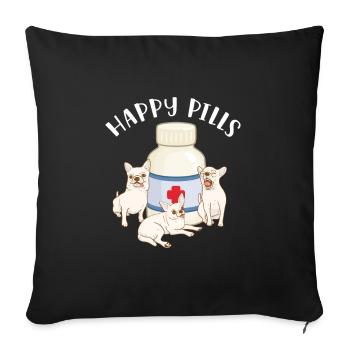 Chihuahua Dog Dog School Dog Owner Gift - Sofa pillowcase 17,3'' x 17,3'' (45 x 45 cm) - black - Front