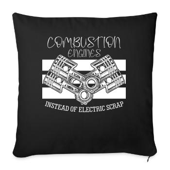 Mécanicien de moteurs à combustion Mécanicien - Housse de coussin décorative 45 x 45 cm - noir - Devant