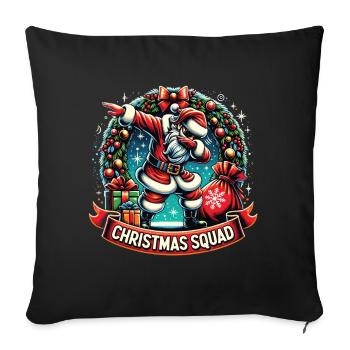 Christmas Squad - Sofa pillowcase 17,3'' x 17,3'' (45 x 45 cm) - black - Front