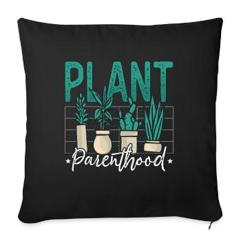 Houseplants Plant Parenthood Botanical Gardening - Sofakissenbezug 45 x 45 cm - Schwarz - Vorne