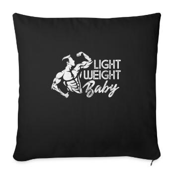 Culturiste - Housse de coussin décorative 45 x 45 cm - noir - Devant