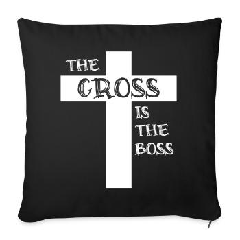 Jesus Christ Christianity Religion - Sofa pillowcase 17,3'' x 17,3'' (45 x 45 cm) - black - Front