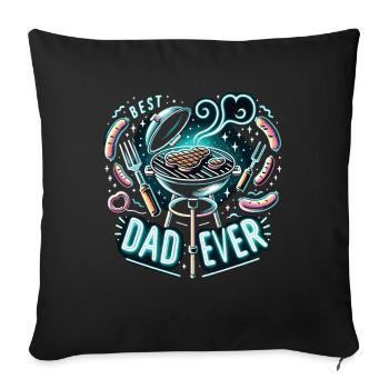 Best Dad Ever - Sofa pillowcase 17,3'' x 17,3'' (45 x 45 cm) - black - Front