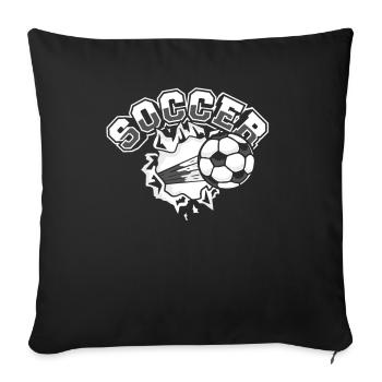 Soccer Soccer Player Professional Soccer God - Sofa pillowcase 17,3'' x 17,3'' (45 x 45 cm) - black - Front