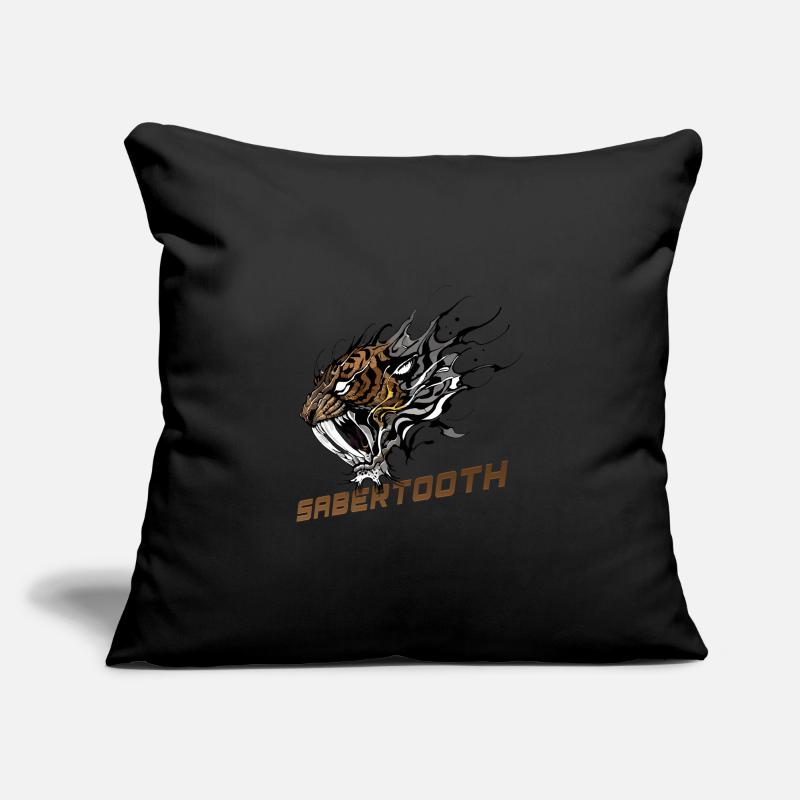 Fierce Sabertooth Tiger Sofa pillowcase 17,3'' x 17,3'' (45 x 45 cm)
