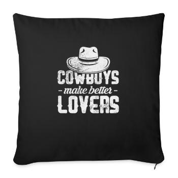 Cowboy - Sofakissenbezug 45 x 45 cm - Schwarz - Vorne