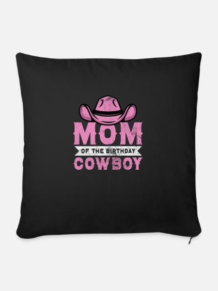 Cowboy - Sofakissenbezug 45 x 45 cm - Schwarz