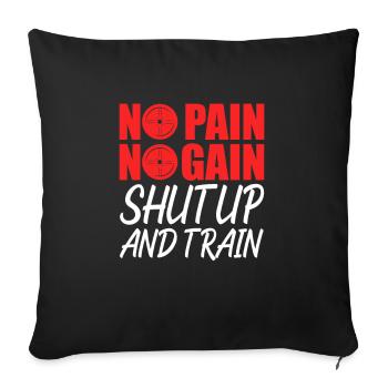 Bodybuilder Body Building Fitness Gym Gift - Sofa pillowcase 17,3'' x 17,3'' (45 x 45 cm) - black - Front