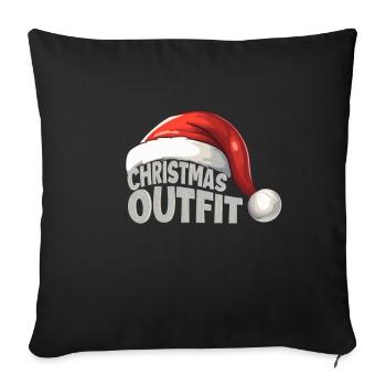 Christmas Outfit - Sofa pillowcase 17,3'' x 17,3'' (45 x 45 cm) - black - Front