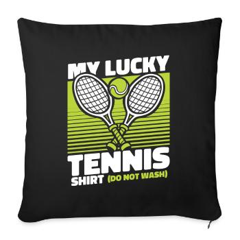 My Lucky Tennis Apparel Tennis Player - Sofa pillowcase 17,3'' x 17,3'' (45 x 45 cm) - black - Front