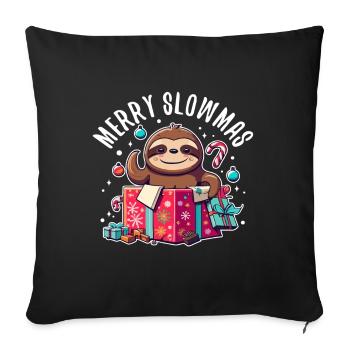 Bonnes nuits de farniente - Housse de coussin décorative 45 x 45 cm - noir - Devant