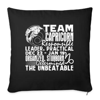 Capricorn Team Capricorn - Sofa pillowcase 17,3'' x 17,3'' (45 x 45 cm) - black - Front