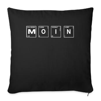 Moin - Sofakissenbezug 45 x 45 cm - Schwarz - Vorne